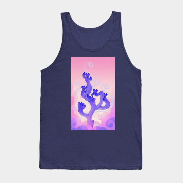 Lilac Coral Tank Top by LucyDoesArt